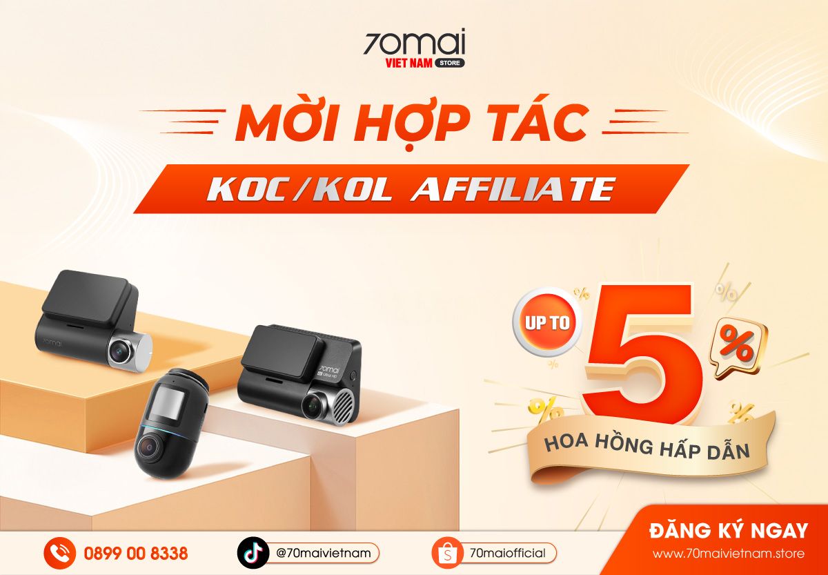 70mai Việt Nam - Affiliate 2025 | Camera hành trình ô tô 70mai