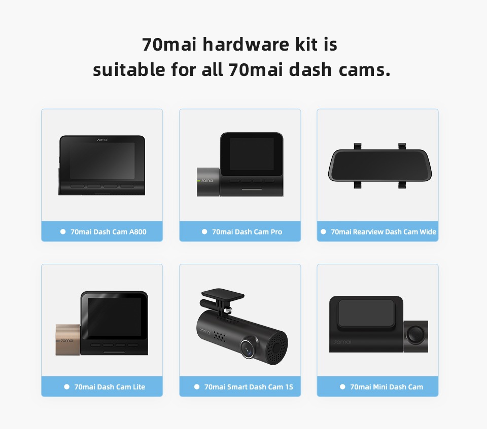 Bộ Hardwire Kit 70mai UP02 tương thích nhiều dòng sản phẩm camera hành trình 70mai