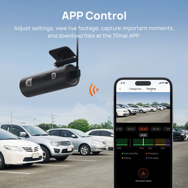 Camera 70mai dash cam 3 6
