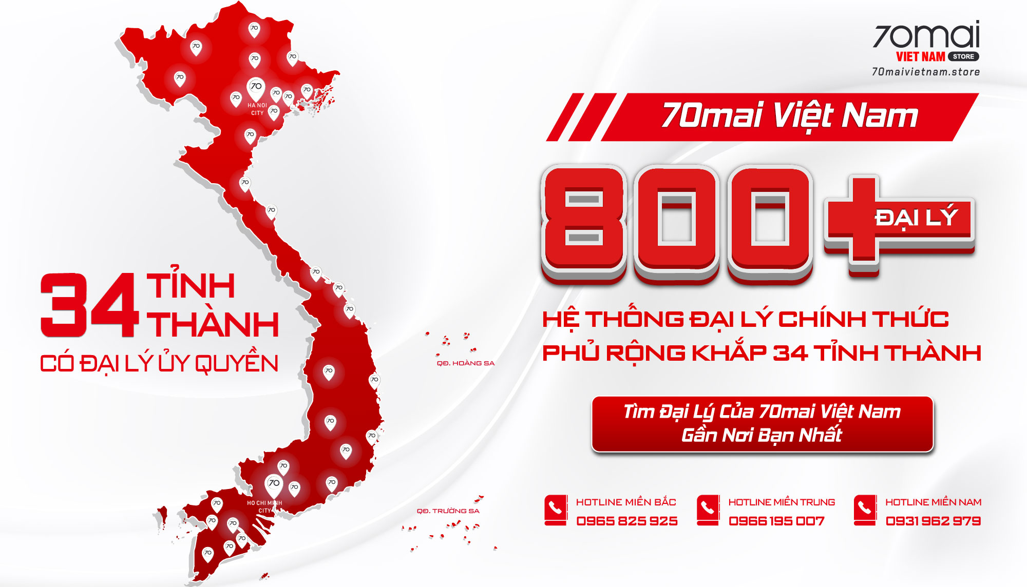 Hệ thống đại lý 70mai Việt Nam
